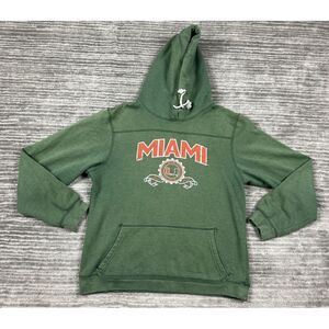 Miami Hurricanes Hoodie Womens Extra Large Green Longsleeve‎ NCAA KA